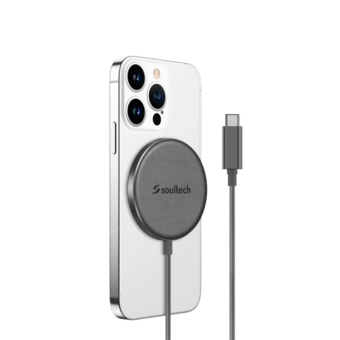 Soultech MS010G Mensa Magsafe Şarj Cihaz 15W Gri